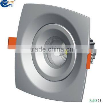 2016 6w 10w Sharp /Edision COB adjustable /dimmable led interior spotlight