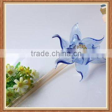 2015 new product China wholesale chandelier pendant decoration part cheap artificial blown glass flower