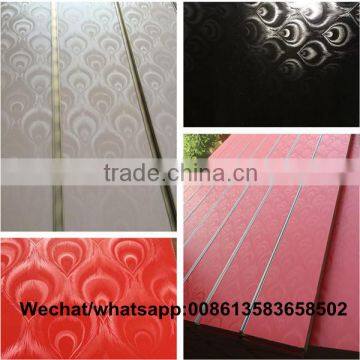 New designs melamine mdf slotted board/slot mdf board/slot board