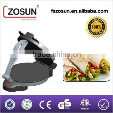 ZS-310 8Inch Electric Tortilla Press With Aluminum Cold Touch Plasttic Handle