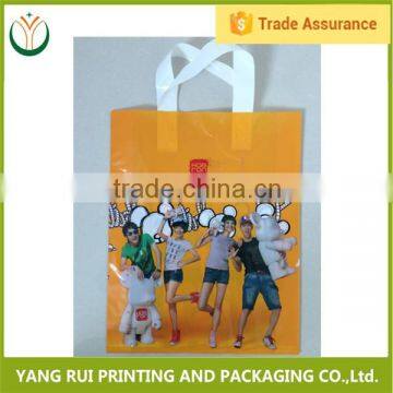 Top Sale Best Price soft loop handle plastic bag with handles for clothes packaging