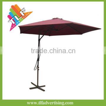 Outdoor patio metal cantilever garden umbrella