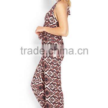 Women Playsuits Wholesale Retro Pattern Printing Jumpsuits/playsuits Women Sexy Jumpsuits photo-3