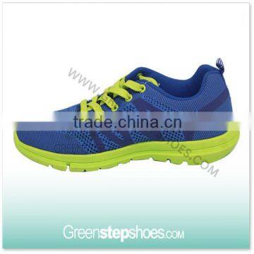 Lace up Fashion Air Sole Woven Faric Shoe Sneakers Factory