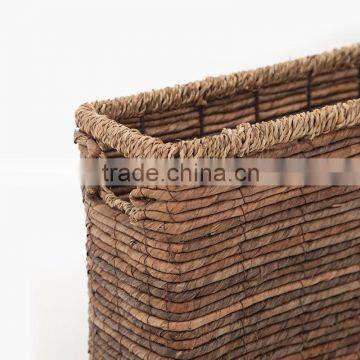 Natural Seagrass and Banana Leaf Interwoven Storage Basket Quality Choice photo-5