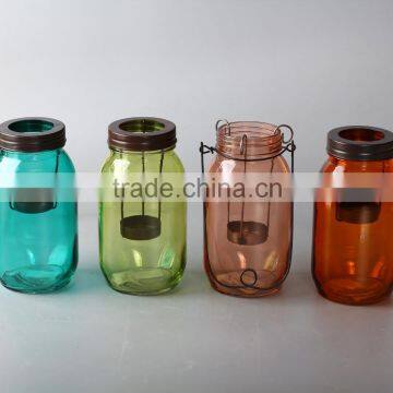 glass jar with metal