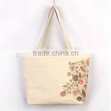 Elegance custom pattern print canvas bag tote shopping bag