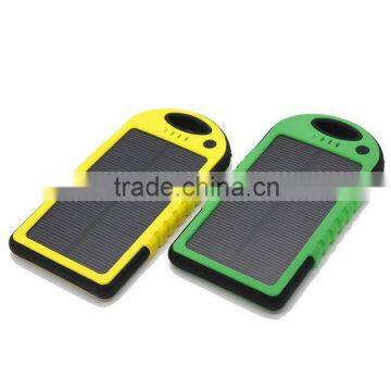 2016 newest shockproof waterproof and dustproof universal solar power bank