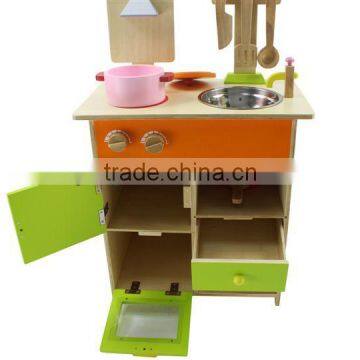 Wooden chinese toys kitchen play set for kid,wood kitchen toy