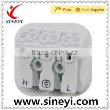 wago 294 white PA66 AC DC interface type 2 Side 3 poles hood type solderless retardant 923 PCB terminal block