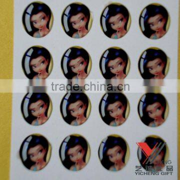 customized make epoxy resin sticker book sticker