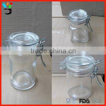 Storage Flip Top Lid Container Different Shape For Choice Minature Shot Glass Jar