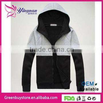 2014 New Arrive Men's Spring and Autumn Hoodies Cotton Patchwork Jacket Coat Free Shipping Sweatshirts