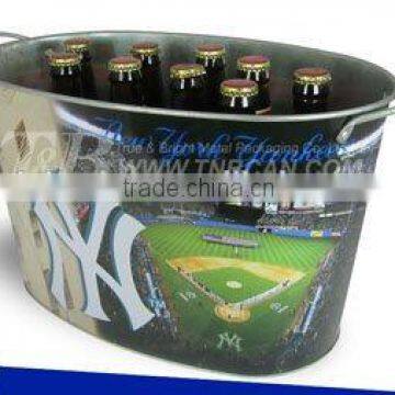 Beer bottle cooler holder with logo