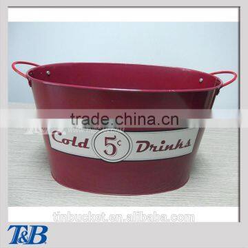 Hot-sale big cheap metal galvanized bucket