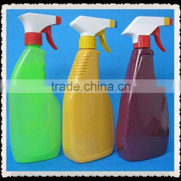 600ml PET plastic detergent bottle with sprayer