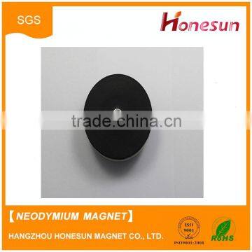 powerful Neodymium NdFeB magnets N38H POT MAGNET WITH RUBBER