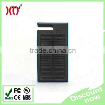 Solar Mobile Phone Charger 8000mAh Solar Power Bank lithium polymer battery