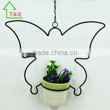 metail ceramic butterfly hanging plant pots wholesale