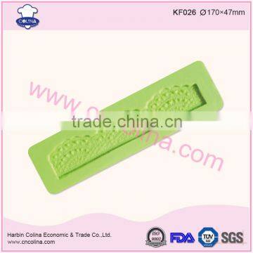 Elegant fondant silicone lace mold for cake decoration