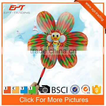 Wholesale high quality middle size kids toy windmill stick for sale