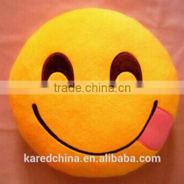 Wholesale Cute pillows emoticon plush emoji Pillow cover cushion covers