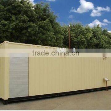 prefab house renovated sea container houe with rolling shulter doors