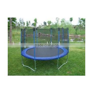 Trampoline with safety net