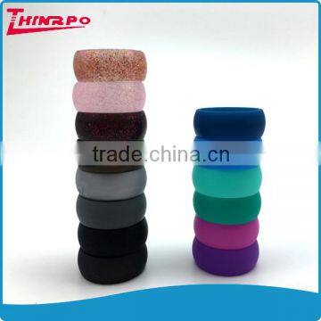 custom medical grade silicone solid colors plain silicone ring