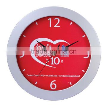 12 inch round cheap plastic wall clock