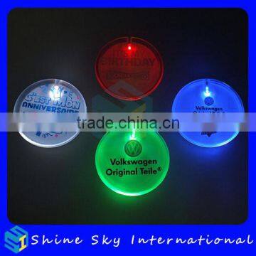 Factory Customized Design Frosted Surface Plastic Led Flashing Pin