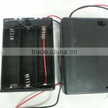 1Pc 3-AA 4.5V ENCLOSED Battery Holder case Box w/ switch on/off