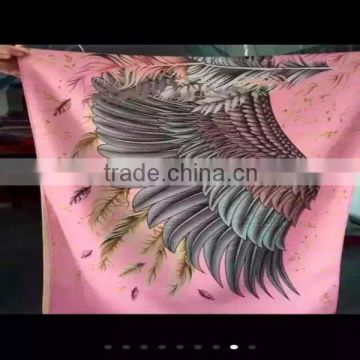 factory price cheap digital print custom design fashion cotton square scarf