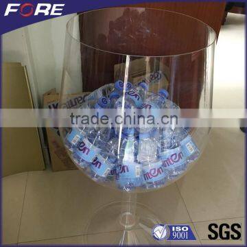 Custom Acrylic Block Clear Cosmetic Display Stand Racks With 3 Tiers photo-2