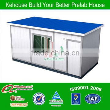 Antiseismic blue roof light steel container homes on sale