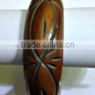 Indian Wood Carved Fashion Bangle Bracelet