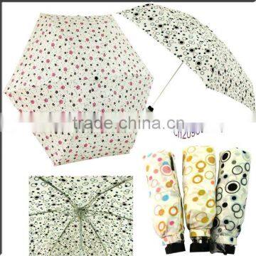 lady umbrella(5 fold dot /mini girl umbrella)