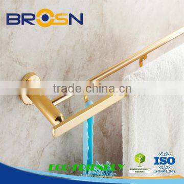 China Cheap Price Bathroom / Golden Color /Double Bar Towel Shelf #15002 photo-2