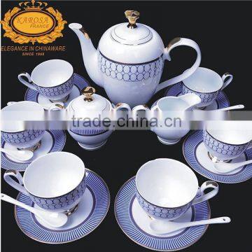 Embossed gold bone china Coffee set&tea set