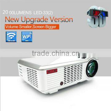 Chinese 2000 Lumens Support 1080P HDMI Led av Video Projector photo-6
