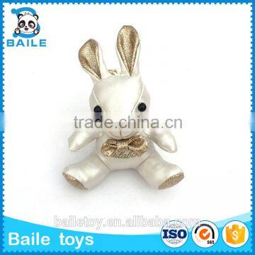 Best workmanship custom plush animal toy rabbit keychain