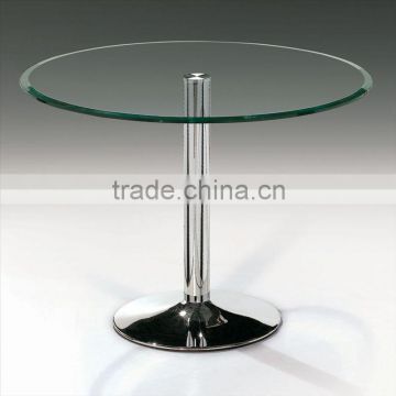 Round shape 12mm/ 15mm/ 19mm toughened tempered safety glass for coffee table top