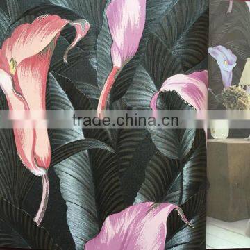 interior callas design PVC deep embossed wallpaper for drawing room decoration beautiful wallpapers