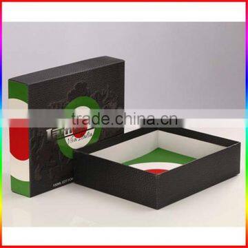 rectangular cardboard paper rigid gift box with lid and insert inlay