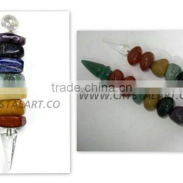 Tumbled Faceted Crystal Point Healing Wand