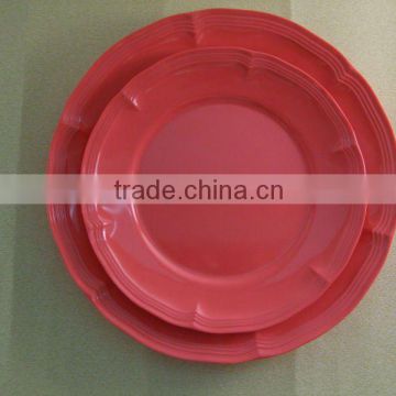 melamine round plate