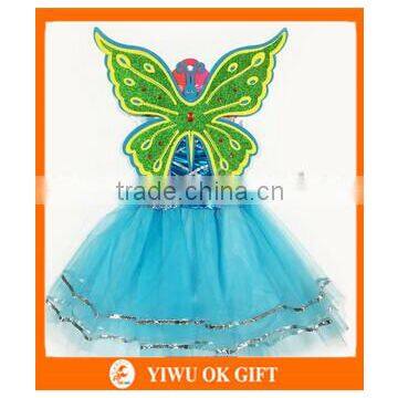 Wholesale Price Girls Sequined Butterfly Angel Wings With Tutu Skirt Halloween Christmas Party Cosplay Costume photo-3