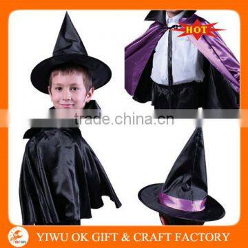 Halloween Cape Set With Hat for Cosplay Party