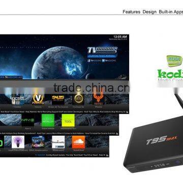 T95 max S905 Android TV player wifi set top box T95 max amlogic S905 2G 32g Quad core Android 5.1 tv box kodi 16.1