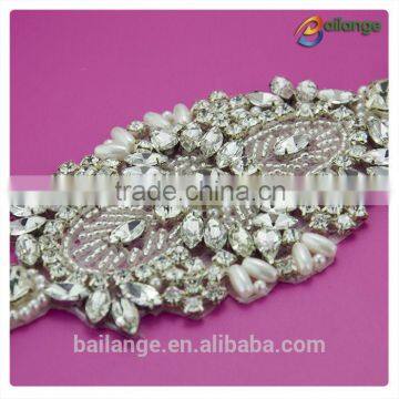 Lace Mesh Design Crystal Motif Heat Transfer Hot Fix Rhinestone